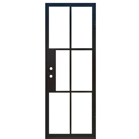 Pre-Order Light 6 - Single-Steel French Doors-Black Diamond Iron Doors Pre-Order Light 6 - Single-Steel French Doors-Black Diamond Iron Doors
