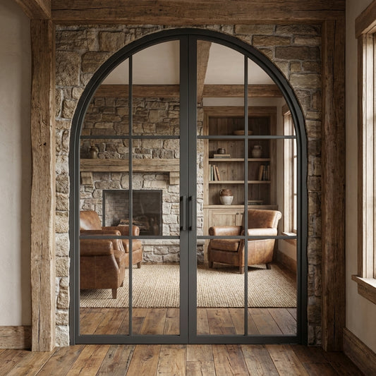Light 6 Interior - Double - Arch (Arriving 9/15/26) | Steel Interior Door