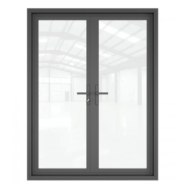 Light 1 Double - Aluminum Hinged Door | Aluminum Hinged Doors