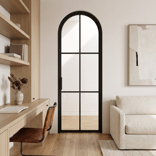 Light 6 Interior - Single - Arch (Arriving 6/30/26) | Steel Interior Door