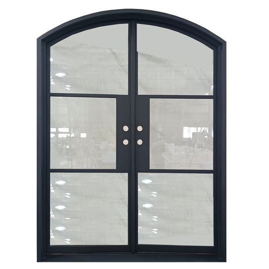 Light 3 - Double - Eyebrow | Steel French Doors