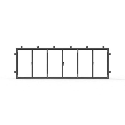 Pre-Order: Light 1 - 3+3 Panel Sliding Window | Steel French Doors (Ships 16-18 Weeks)