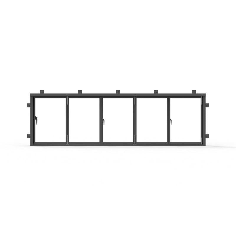 Pre-Order: Light 1 - 5 Panel Sliding Window | Steel French Doors (Ships 16-18 Weeks)