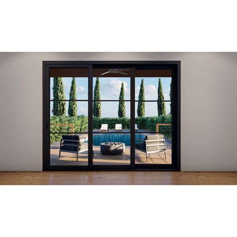 Pre-Order: Light 3 - 3 Panel | Steel Sliding Doors (Ships 16-18 Weeks) Pre-Order: Light 3 - 3 Panel | Steel Sliding Doors (Ships 16-18 Weeks)