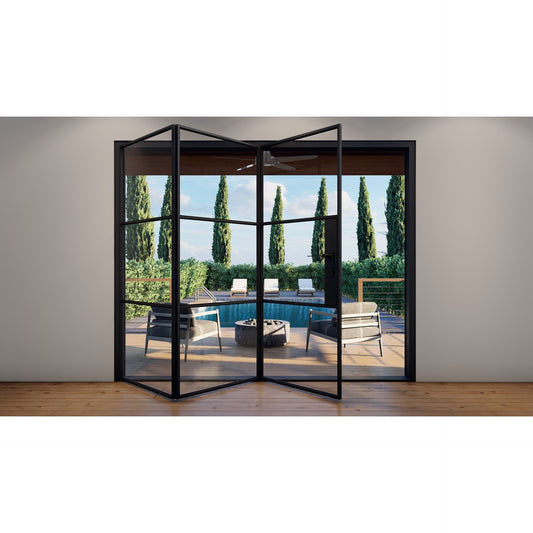 Pre-Order: Light 3S - 3 Panel (Cold Rolled Steel) | Steel Bi-Fold Doors (Ships 16-18 Weeks)