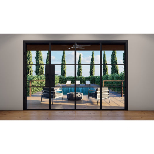 Pre-Order: Light 3S - 3+1 Panel (Cold Rolled Steel) | Steel Bi-Fold Doors (Ships 16-18 Weeks)
