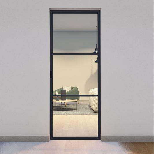 Pre-Order: Light 3 Single Interior Pocket Door | Steel Pocket Doors (Ships 16-18 Weeks)
