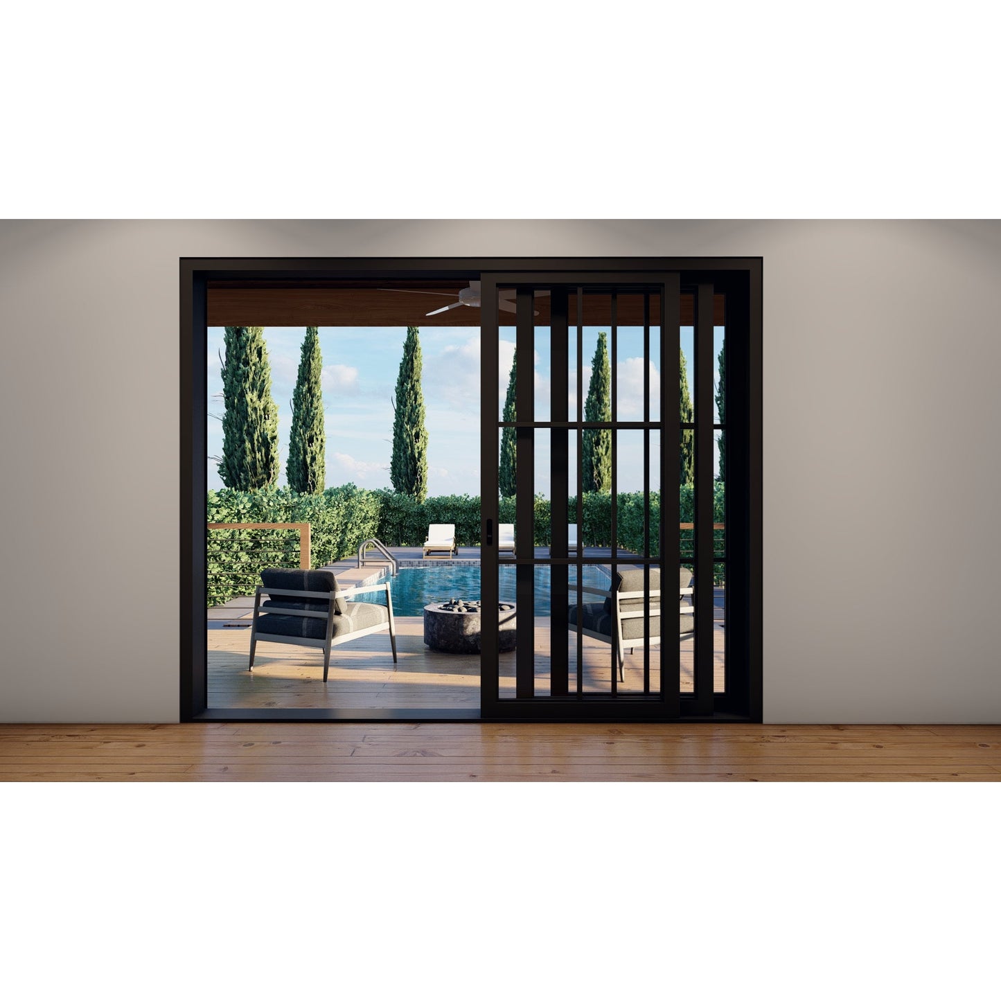 Pre-Order: Light 6 - 3 Panel | Steel Sliding Doors (Ships 16-18 Weeks)