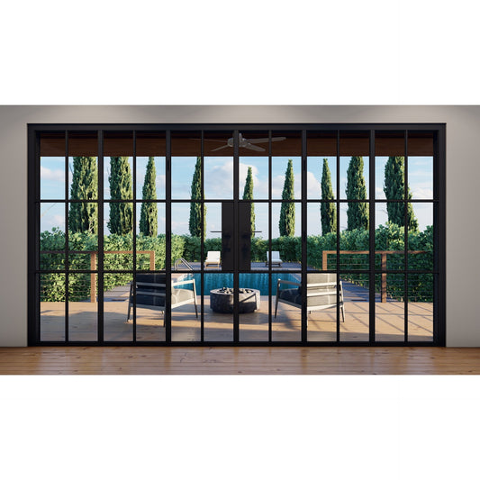 Pre-Order: Light 6S - 3+3 Panel (Cold Rolled Steel) | Steel Bi-Fold Doors (Ships 16-18 Weeks)