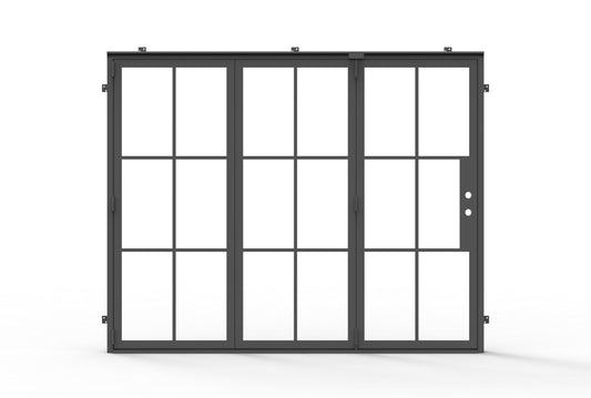 Light 6 Bi-Fold - 3 Panel | Steel French Doors