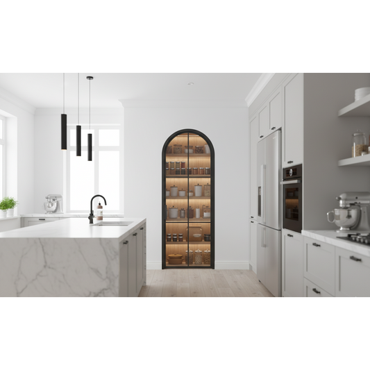 Light 6 Interior - Single - Arch | Steel Interior Door