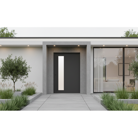 Los Angeles Pivot w/ Pull Handle | Steel Pivot Doors Los Angeles Pivot w/ Pull Handle | Steel Pivot Doors
