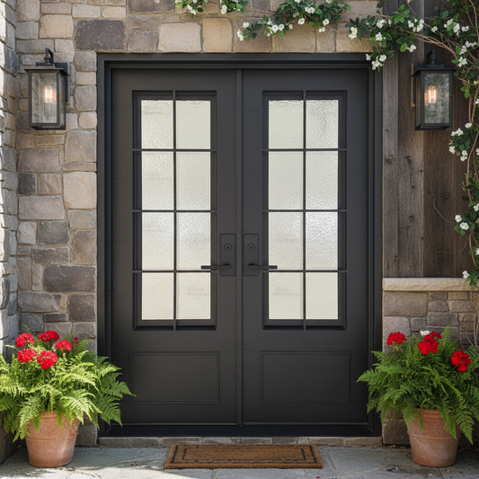 Seattle Double (Cold Weather + Thermal Break) | Wrought Iron Doors