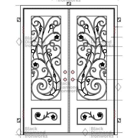 Pre-Order Steamboat Springs-Wrought Iron Doors-Black Diamond Iron Doors Pre-Order Steamboat Springs-Wrought Iron Doors-Black Diamond Iron Doors