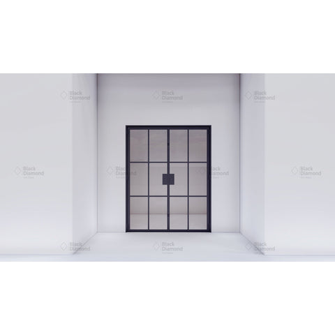 Pre-Order Light 6 Interior Double-Interior Steel Doors-Black Diamond Iron Doors Pre-Order Light 6 Interior Double-Interior Steel Doors-Black Diamond Iron Doors
