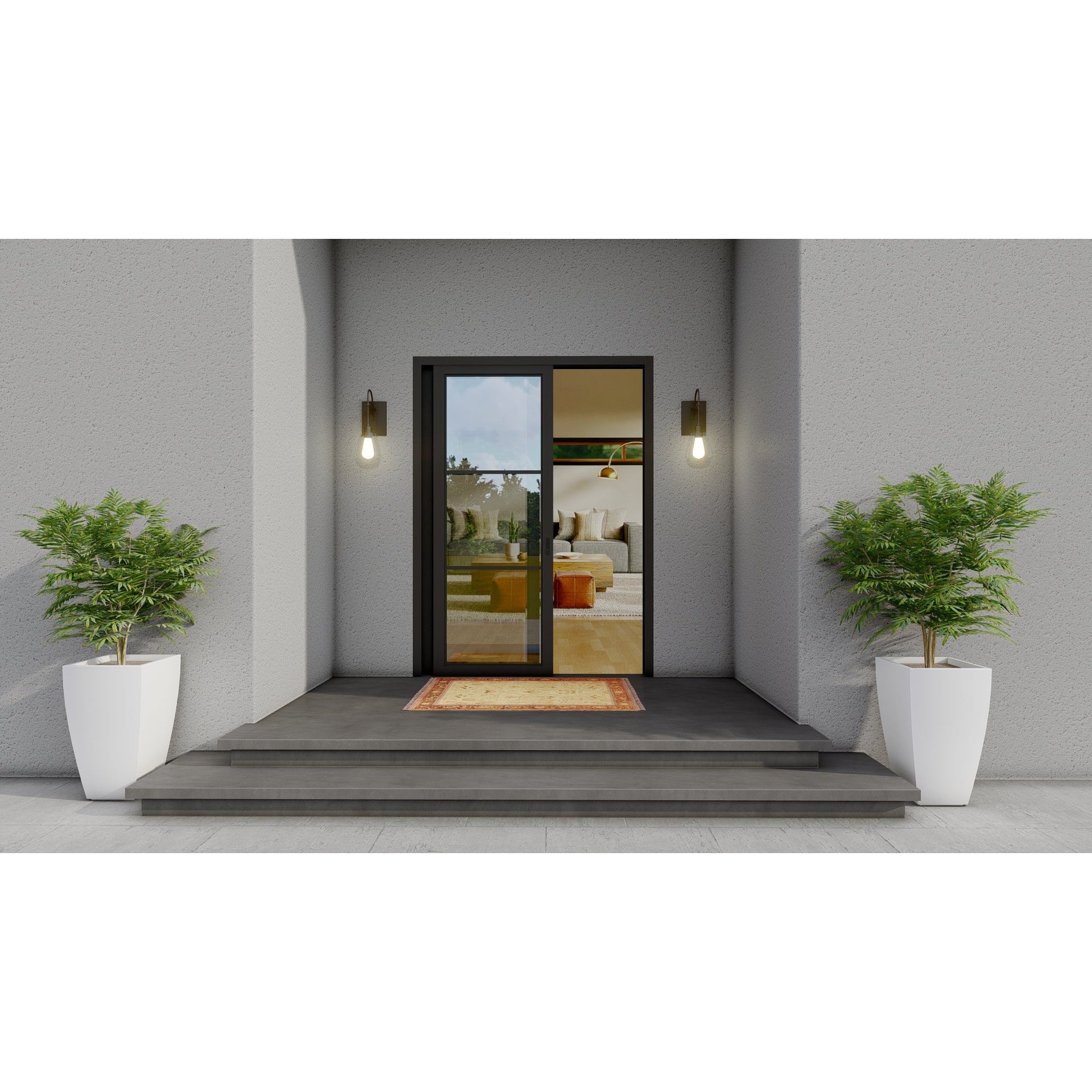 Pre-Order Light 3 - 2 Panel Sliding Door-Steel Sliding Doors-Black Diamond Iron Doors Pre-Order Light 3 - 2 Panel Sliding Door-Steel Sliding Doors-Black Diamond Iron Doors