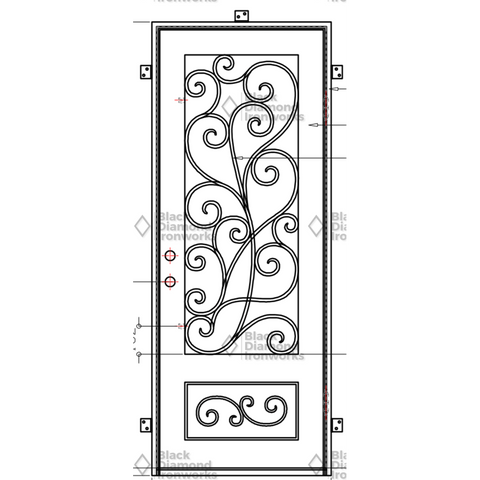 Pre-Order Courchevel-Wrought Iron Doors-Black Diamond Iron Doors Pre-Order Courchevel-Wrought Iron Doors-Black Diamond Iron Doors