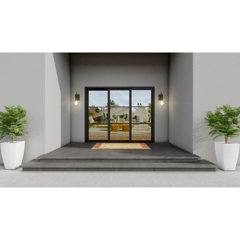 Pre-Order Light 3 - 3 Panel Sliding Door-Steel Sliding Doors-Black Diamond Iron Doors Pre-Order Light 3 - 3 Panel Sliding Door-Steel Sliding Doors-Black Diamond Iron Doors