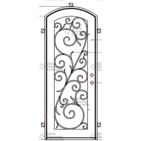 Pre-Order Cortina-Wrought Iron Doors-Black Diamond Iron Doors Pre-Order Cortina-Wrought Iron Doors-Black Diamond Iron Doors