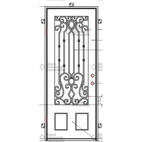 Pre-Order Chamonix-Thermally Broken Doors-Black Diamond Iron Doors Pre-Order Chamonix-Thermally Broken Doors-Black Diamond Iron Doors