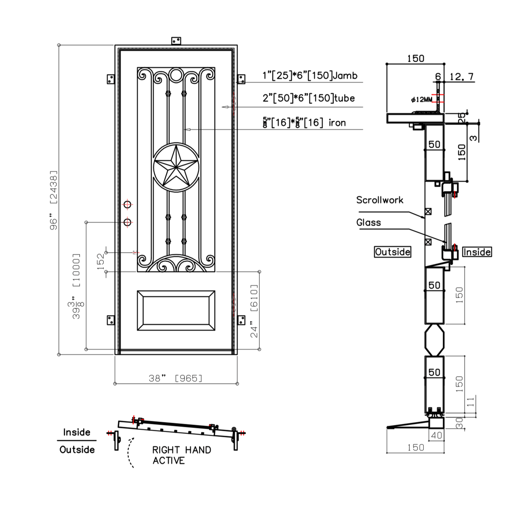 Pre-Order Killington-Wrought Iron Doors-Black Diamond Iron Doors Pre-Order Killington-Wrought Iron Doors-Black Diamond Iron Doors