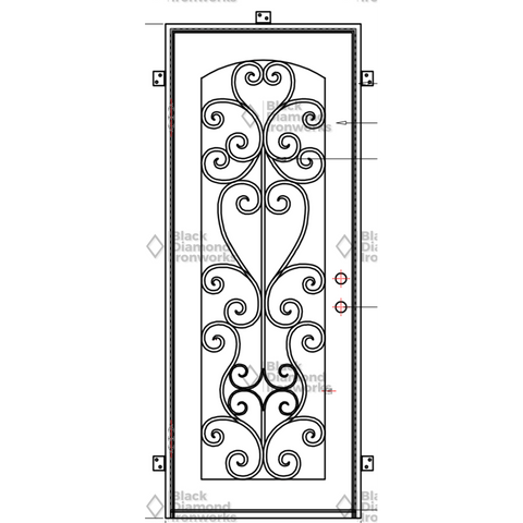 Pre-Order Bormio-Thermally Broken Doors-Black Diamond Iron Doors Pre-Order Bormio-Thermally Broken Doors-Black Diamond Iron Doors