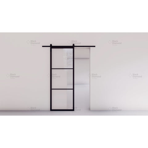 Pre-Order Light 3 Interior Single Barn Door-Steel Barn Doors-Black Diamond Iron Doors Pre-Order Light 3 Interior Single Barn Door-Steel Barn Doors-Black Diamond Iron Doors