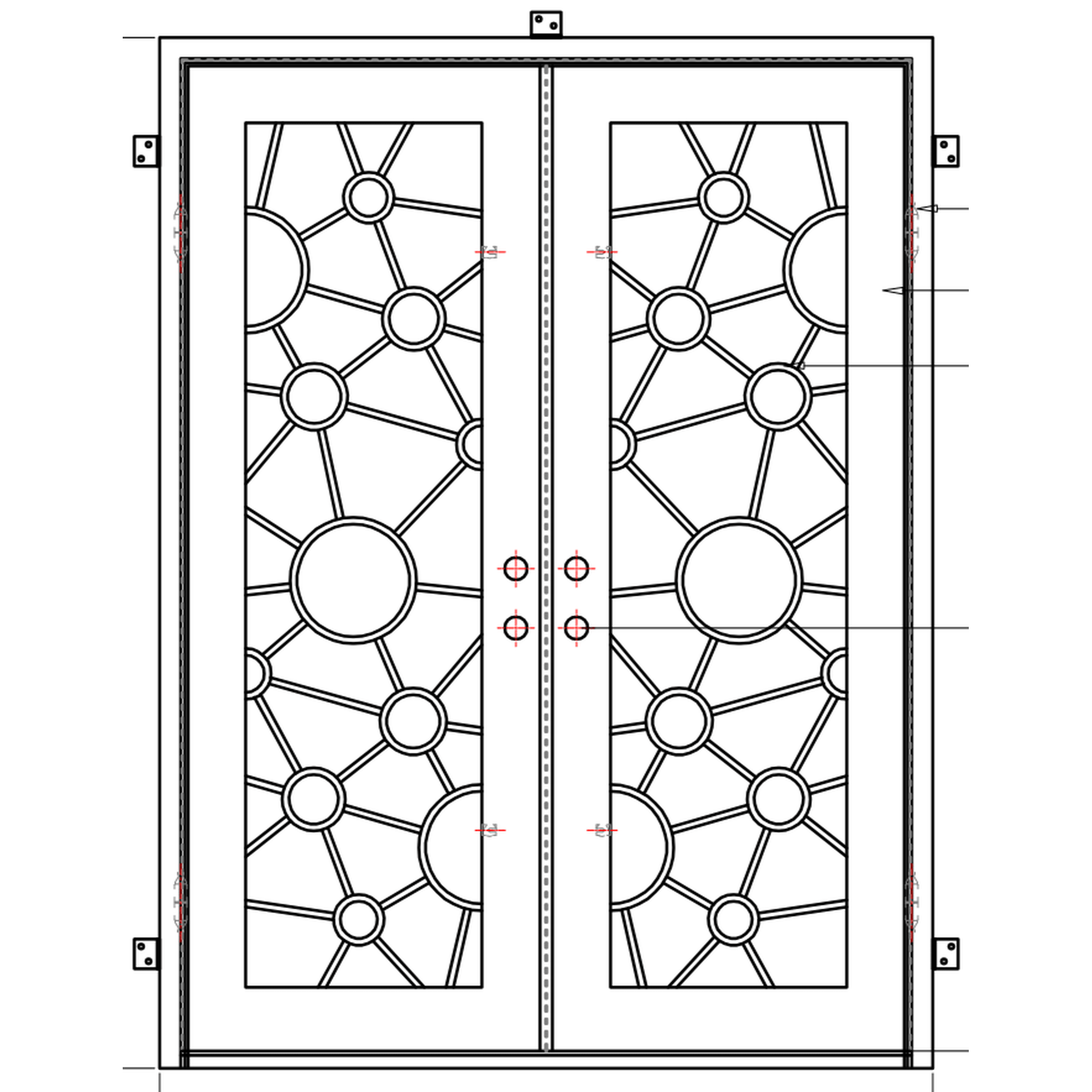Pre-Order Austin-Wrought Iron Doors-Black Diamond Iron Doors Pre-Order Austin-Wrought Iron Doors-Black Diamond Iron Doors