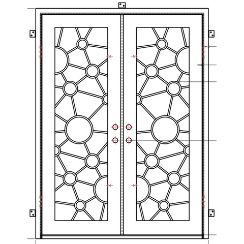 Pre-Order Austin-Wrought Iron Doors-Black Diamond Iron Doors Pre-Order Austin-Wrought Iron Doors-Black Diamond Iron Doors