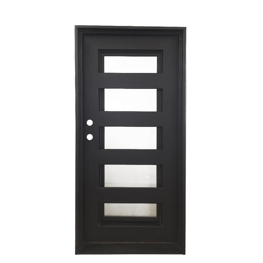Pre-Order Chicago 5 Single-Wrought Iron Doors-Black Diamond Iron Doors Pre-Order Chicago 5 Single-Wrought Iron Doors-Black Diamond Iron Doors