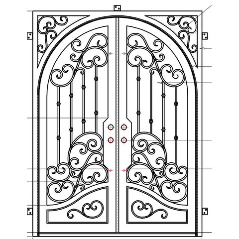 Dallas - Square-Arch (Arriving 6/1/23)-Wrought Iron Doors-Black Diamond Iron Doors Dallas - Square-Arch (Arriving 6/1/23)-Wrought Iron Doors-Black Diamond Iron Doors