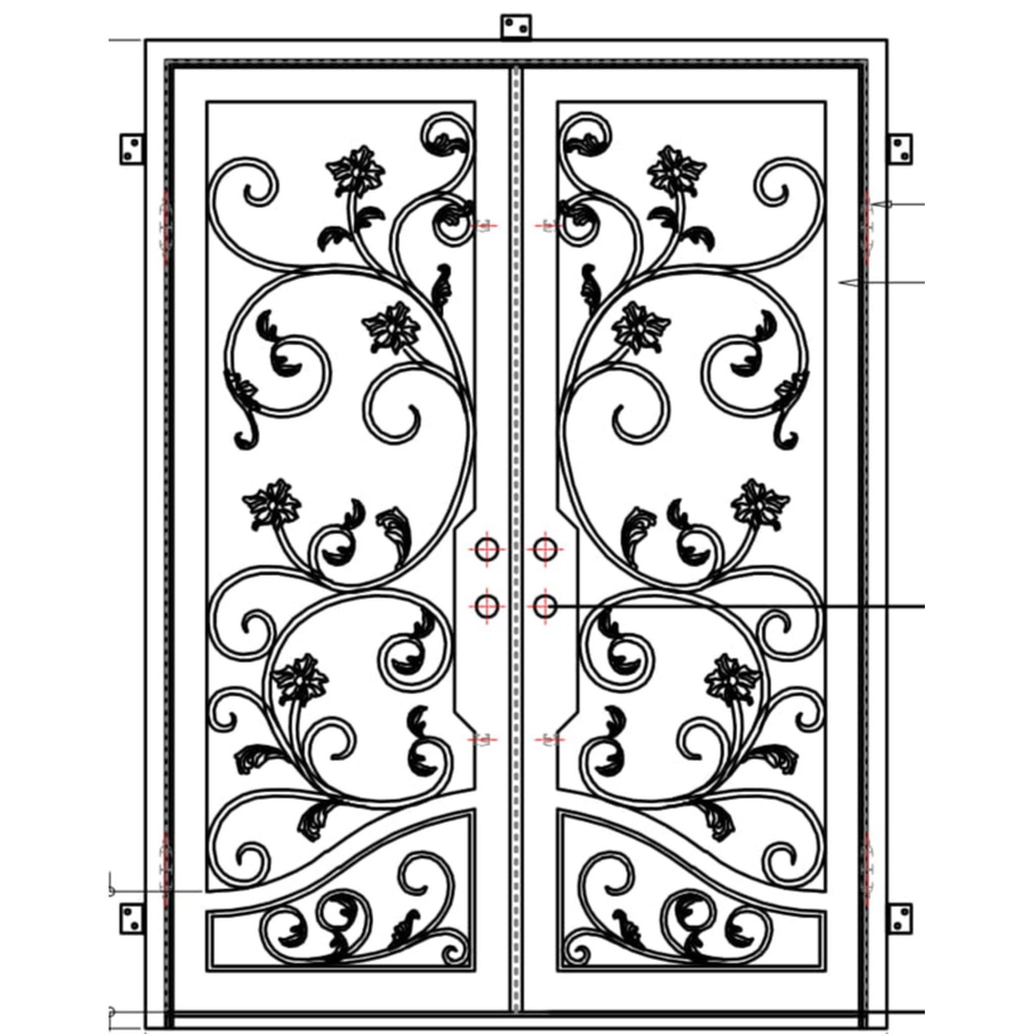Pre-Order Houston-Wrought Iron Doors-Black Diamond Iron Doors Pre-Order Houston-Wrought Iron Doors-Black Diamond Iron Doors