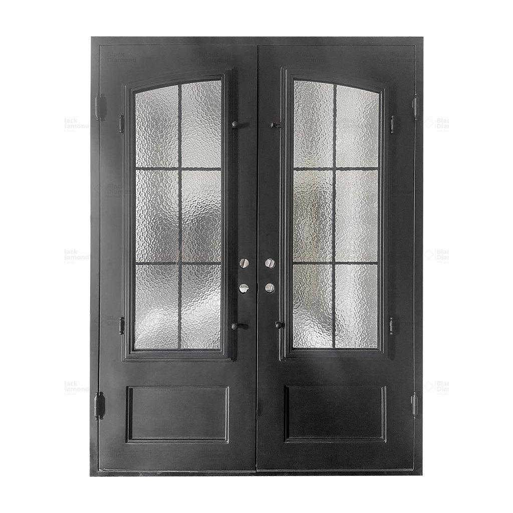 Telluride Double-Wrought Iron Doors-Black Diamond Iron Doors Telluride Double-Wrought Iron Doors-Black Diamond Iron Doors