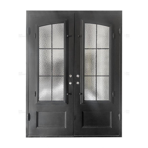 Telluride Double-Wrought Iron Doors-Black Diamond Iron Doors Telluride Double-Wrought Iron Doors-Black Diamond Iron Doors