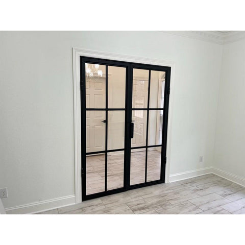 Pre-Order Light 6 Interior Double-Interior Steel Doors-Black Diamond Iron Doors Pre-Order Light 6 Interior Double-Interior Steel Doors-Black Diamond Iron Doors