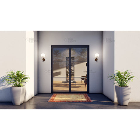 Pre-Order Light 3 - Double (Thermally Broken)-Thermally Broken Doors-Black Diamond Iron Doors Pre-Order Light 3 - Double (Thermally Broken)-Thermally Broken Doors-Black Diamond Iron Doors