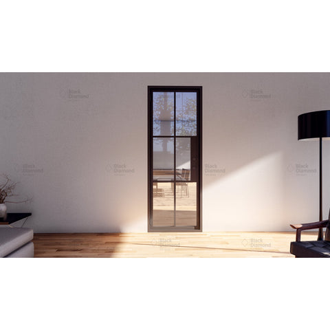 Pre-Order Light 6 - Single-Steel French Doors-Black Diamond Iron Doors Pre-Order Light 6 - Single-Steel French Doors-Black Diamond Iron Doors