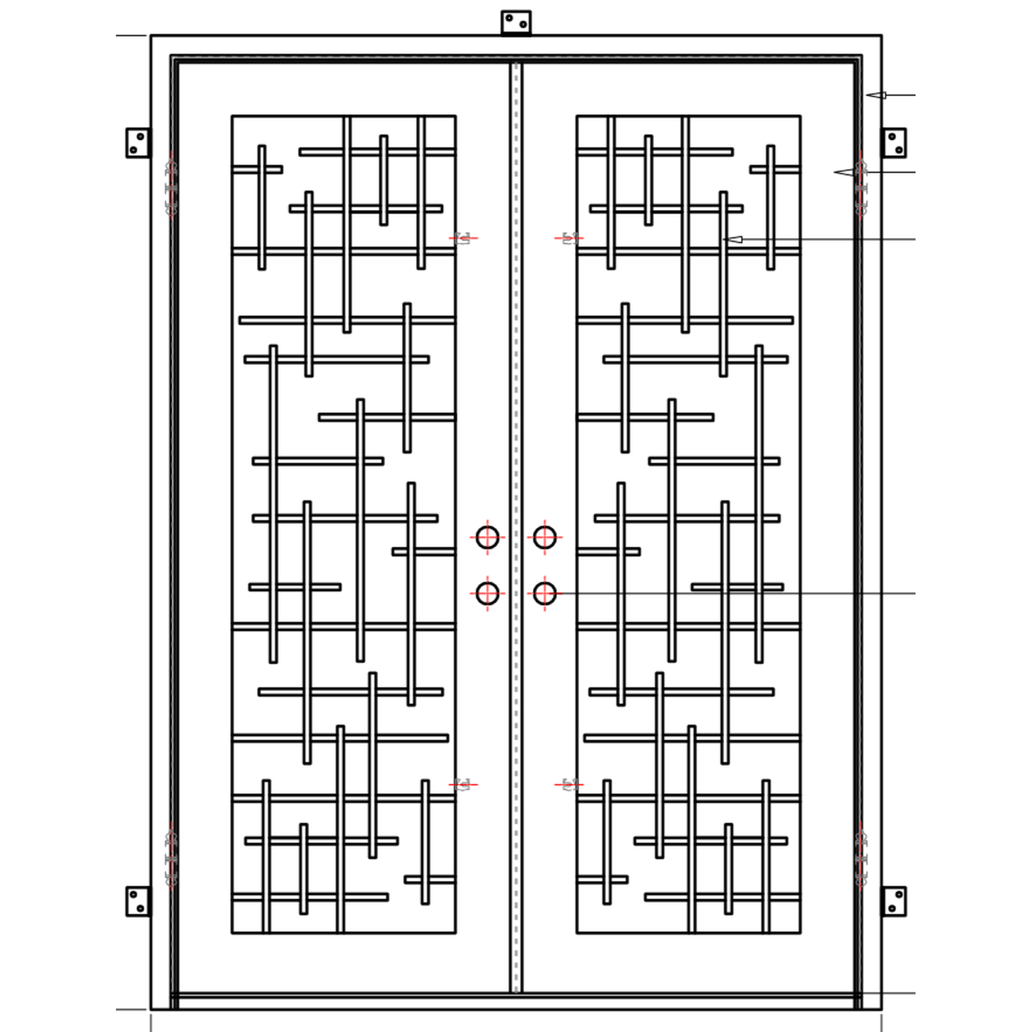 Pre-Order Milan Double-Wrought Iron Doors-Black Diamond Iron Doors Pre-Order Milan Double-Wrought Iron Doors-Black Diamond Iron Doors