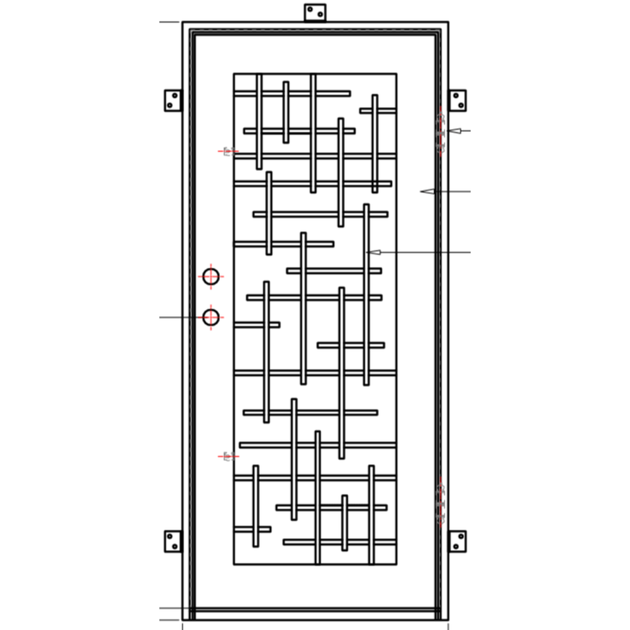 Pre-Order Milan Single-Wrought Iron Doors-Black Diamond Iron Doors Pre-Order Milan Single-Wrought Iron Doors-Black Diamond Iron Doors