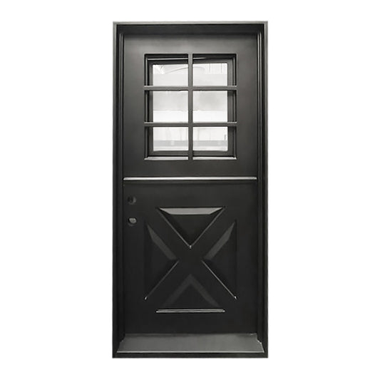 Pre-Order: Angela Single Dutch | Wrought Iron Door (Ships 16-18 Weeks)