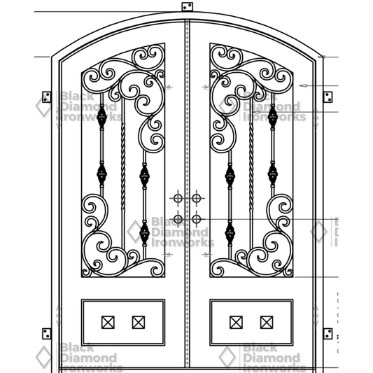 Pre-Order: Big Sky | Wrought Iron Door (Ships 16-18 Weeks)