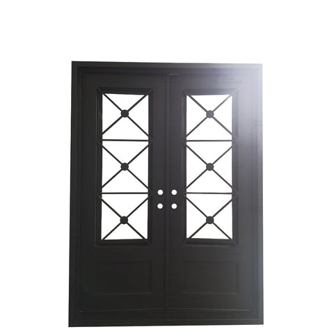 Pre-Order Snowflower-Wrought Iron Doors-Black Diamond Iron Doors Pre-Order Snowflower-Wrought Iron Doors-Black Diamond Iron Doors