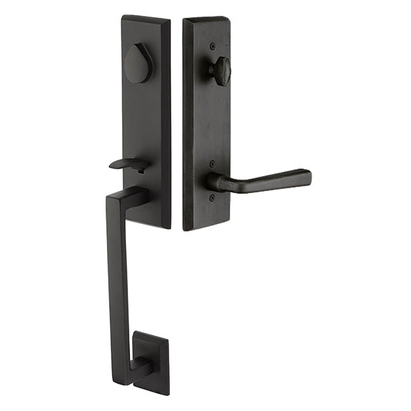 Emtek - Rustic - Modern Rectangular Monolithic-Handles & Locks-Black Diamond Iron Doors Emtek - Rustic - Modern Rectangular Monolithic-Handles & Locks-Black Diamond Iron Doors