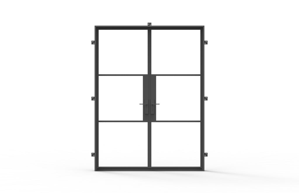 Pre-Order: Light 3S Interior - Double (No Threshold) | Cold Rolled Steel Doors (Ships 16-18 Weeks)