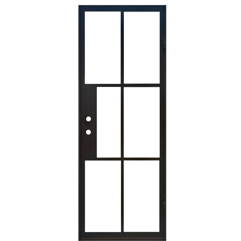 Pre-Order Light 6 - Single-Steel French Doors-Black Diamond Iron Doors