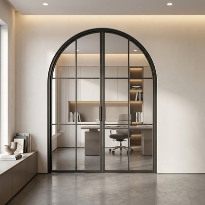 Light 6 Interior - Double - Arch (Arriving 9/15/26) | Steel Interior Door