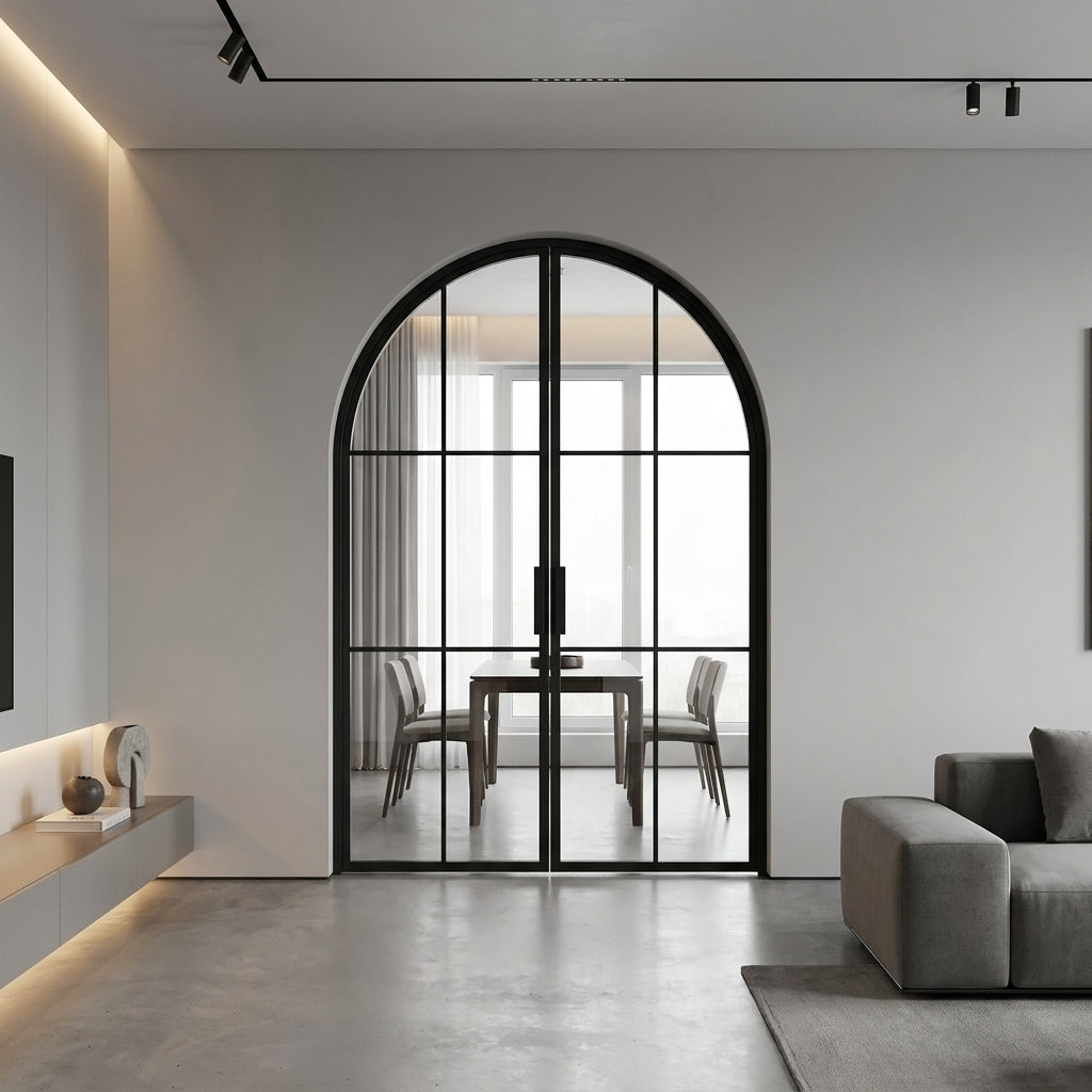 Light 6 Interior - Double - Arch (Arriving 9/15/26) | Steel Interior Door