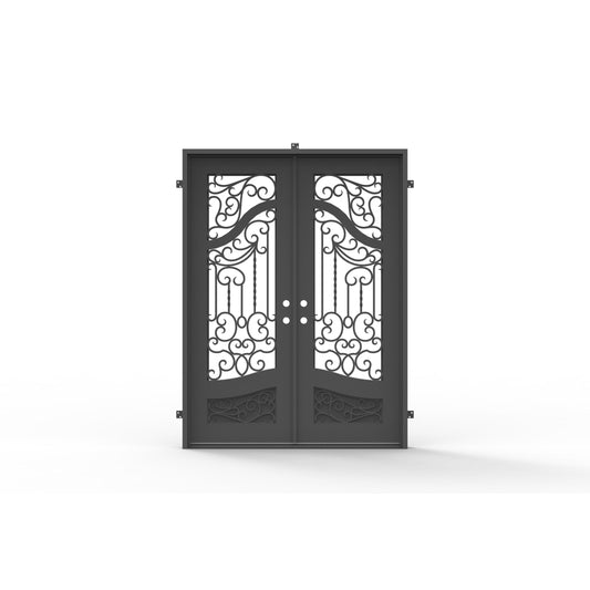 Pre-Order: Aspen 2 Double | Wrought Iron Door (Ships 16-18 Weeks)