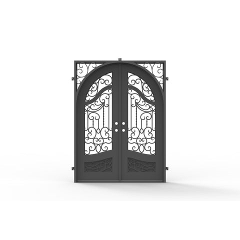 Pre-Order: Aspen 2 Double (Cold Weather + Thermal Break) | Wrought Iron Door (Ships 16-18 Weeks)