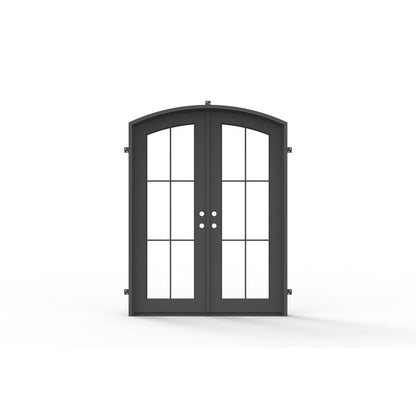 Pre-Order: Beaver Creek Double (Cold Weather + Thermal Break) | Wrought Iron Door (Ships 16-18 Weeks)